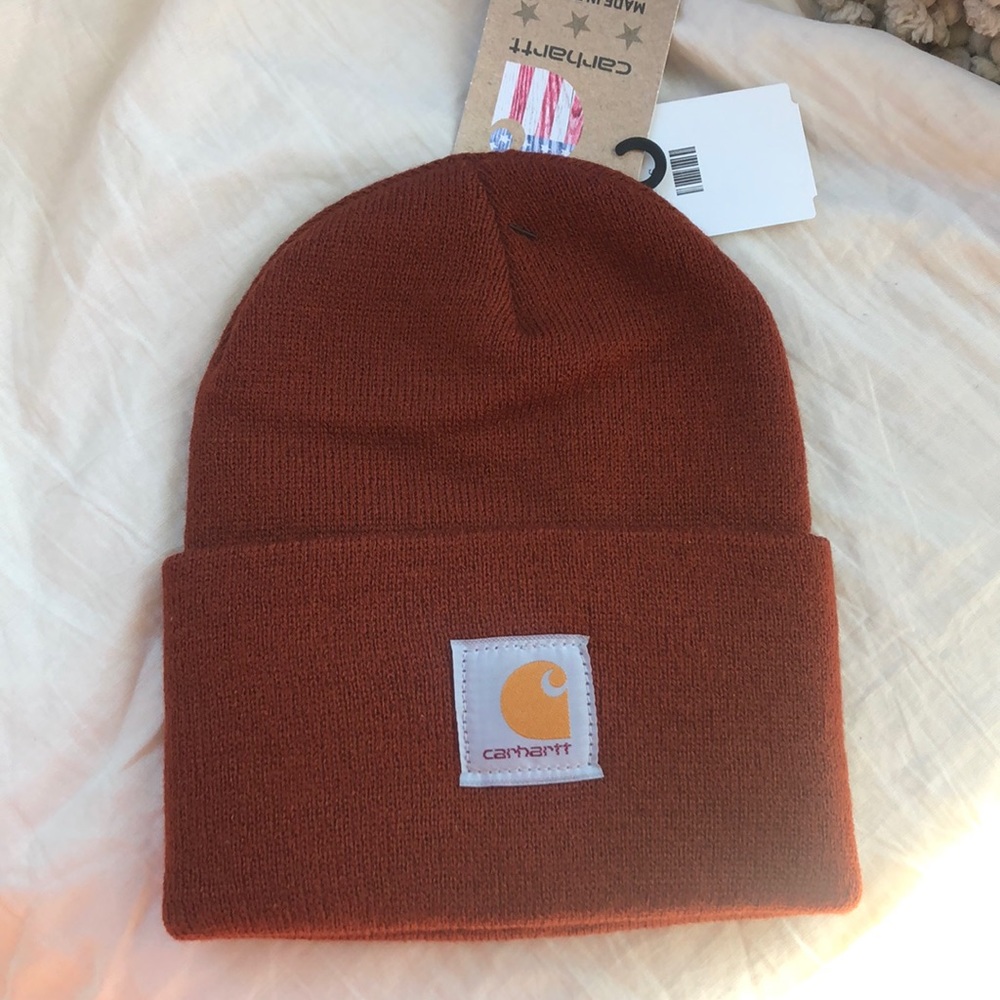 Carhartt Rust Orange Cuffed Beanie